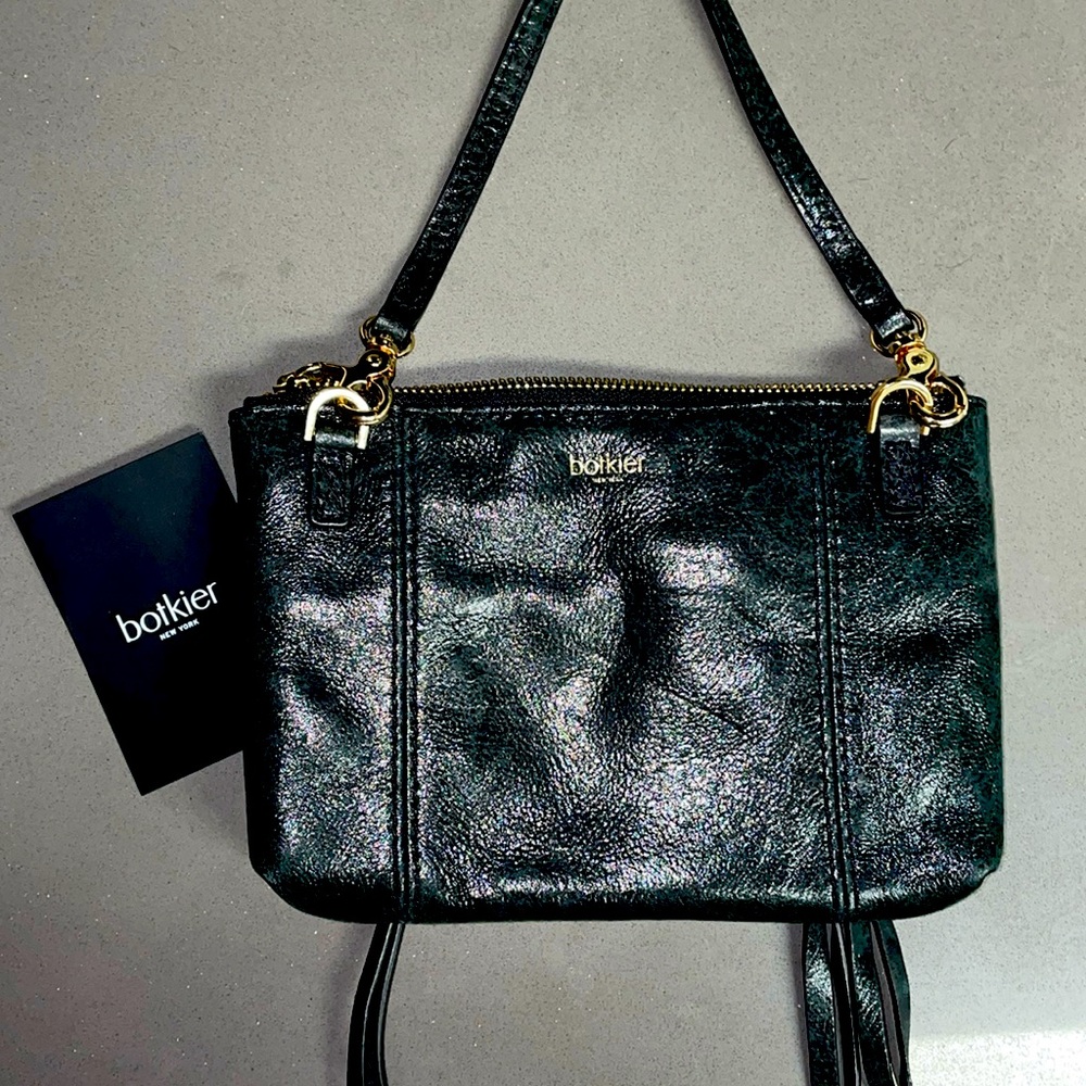 Brand new Botkier black leather mini crossbody purse.